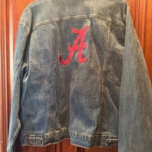Wrangler Blue Denim Jacket with Red Logo